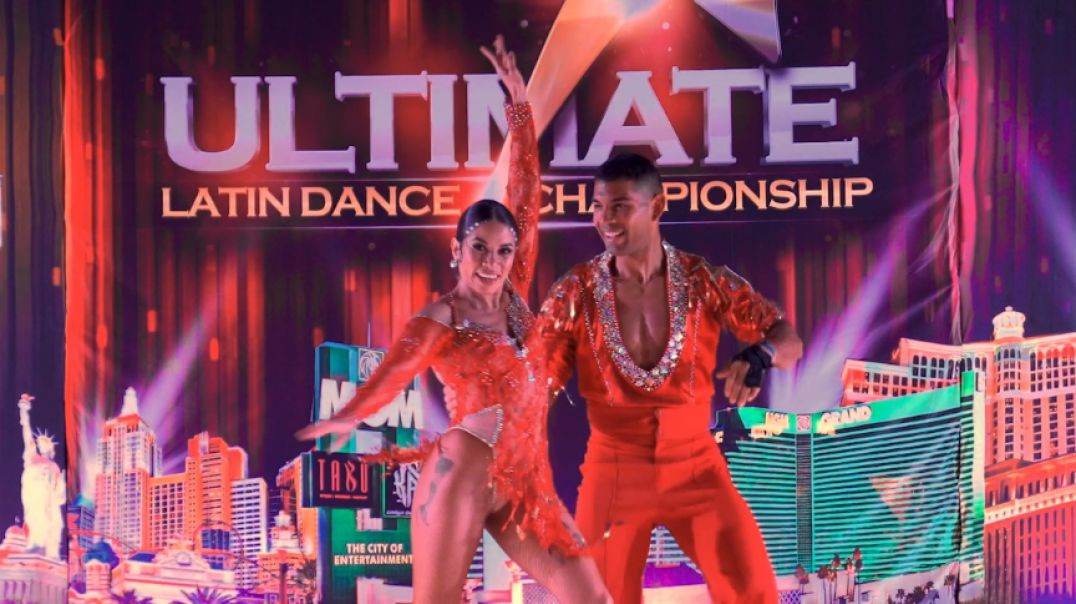 Andres Dominguez III and Barbara Marquez  AMATEUR  ADVANCED SALSA  SHOWCASE FINAL