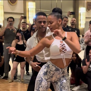 Timba Cubana (Dancing On2, partner work and Footwork) by Jorge and Indira